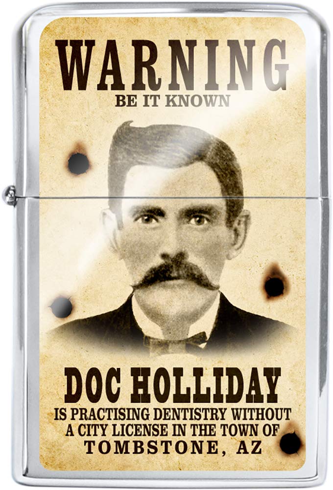 Amazon.com: Victor Western Wanted Poster Oil Lighter (Doc Holliday